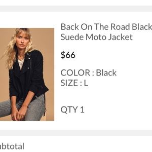 Lulus Black Moto Jacket